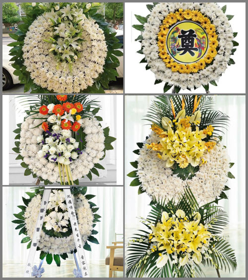 湖北黄冈市罗田县九资河镇五条路村花圈速递
